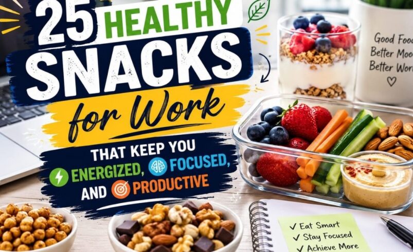 25 Healthy Snacks for Work That Keep You Energized, Focused, and Productive